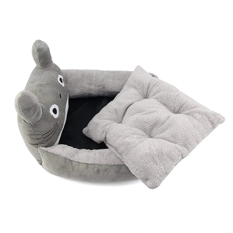 Totoro Plush Pet Bed w/ Removable Pillow